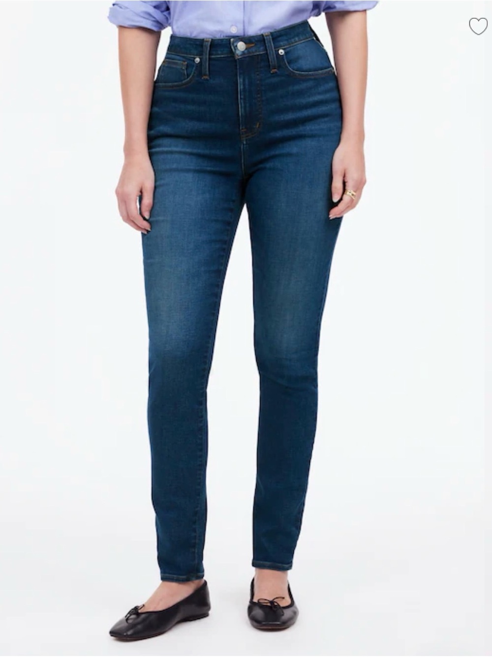 Madewell Curvy 10" High-Rise Skinny Jeans in Alabara Wash 27